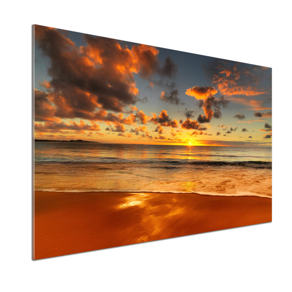 Cooker splashback Sunset beach