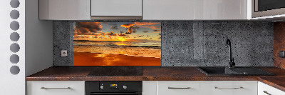 Cooker splashback Sunset beach