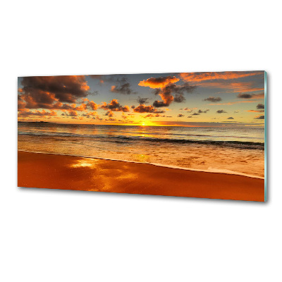 Cooker splashback Sunset beach