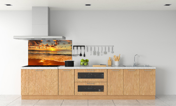 Cooker splashback Sunset beach