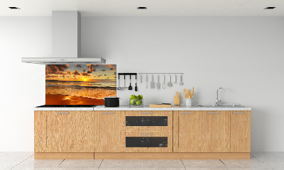 Cooker splashback Sunset beach