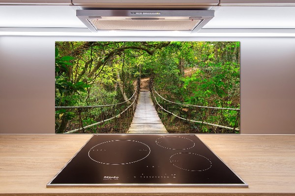 Cooker splashback Rope bridge