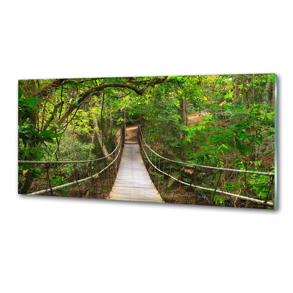 Cooker splashback Rope bridge