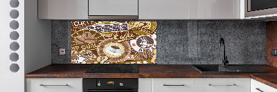 Cooker splashback Coffeehouse