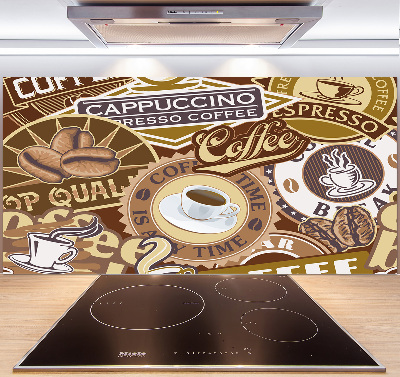 Cooker splashback Coffeehouse