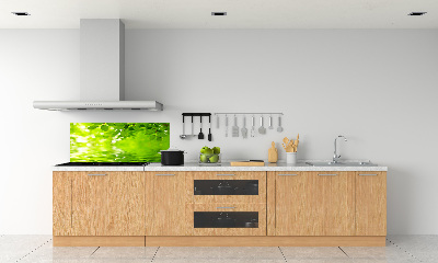 Kitchen splashback Green leaves