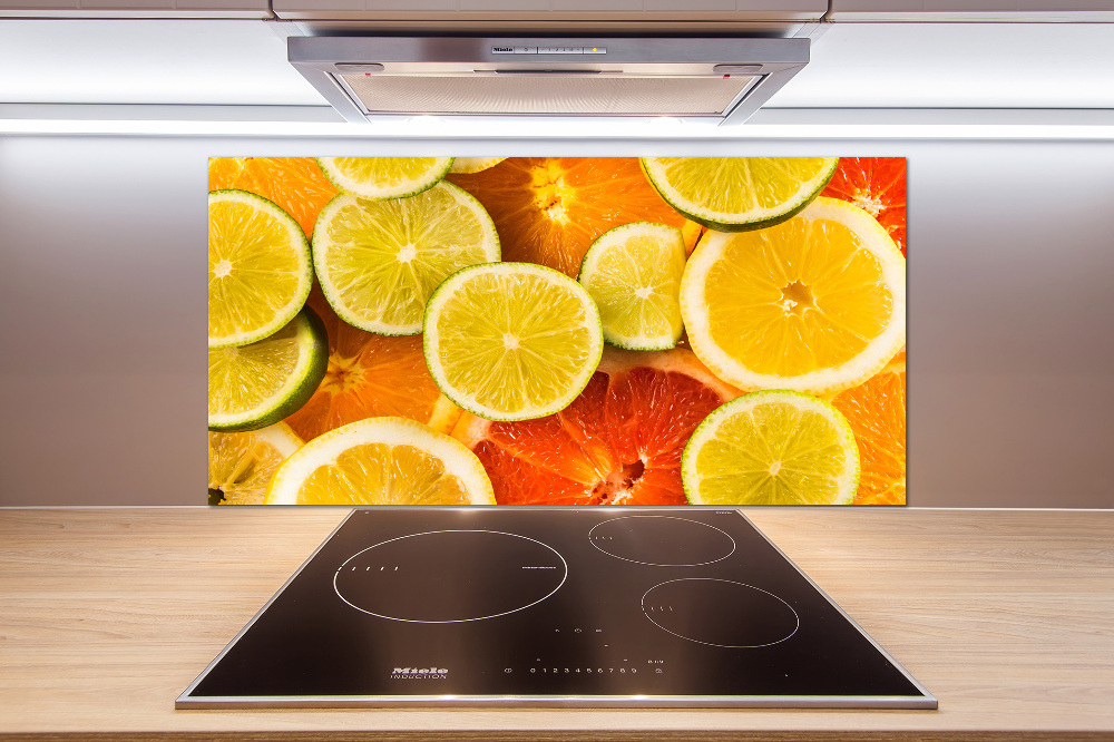 Cooker splashback Citrus fruits