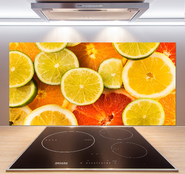 Cooker splashback Citrus fruits