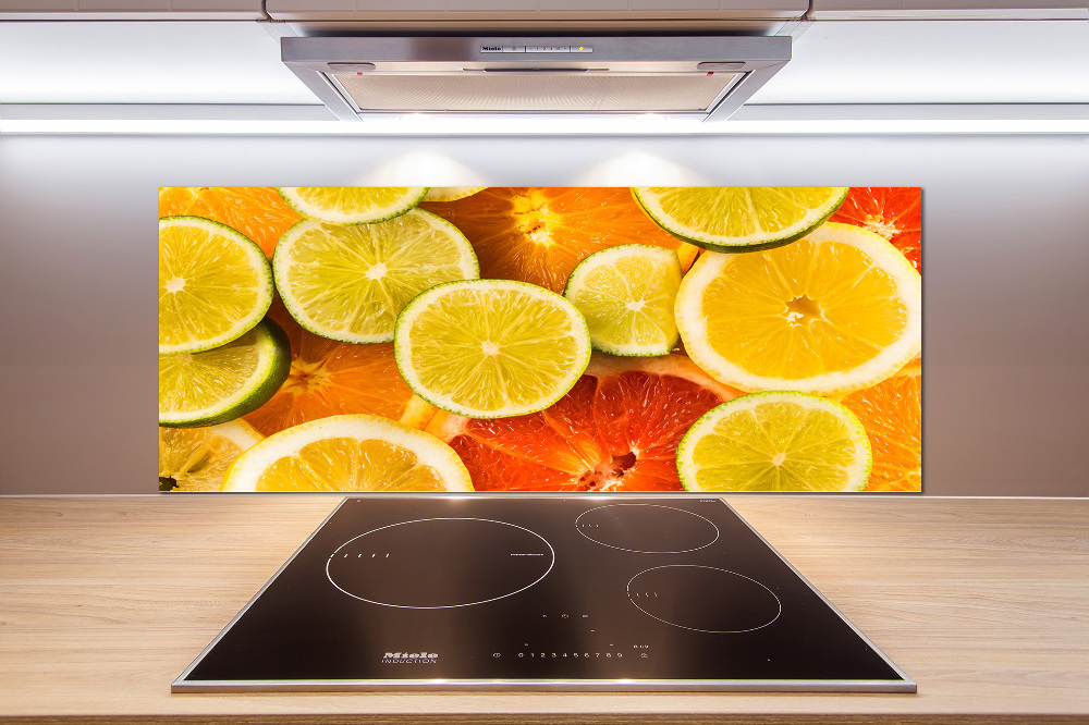 Cooker splashback Citrus fruits