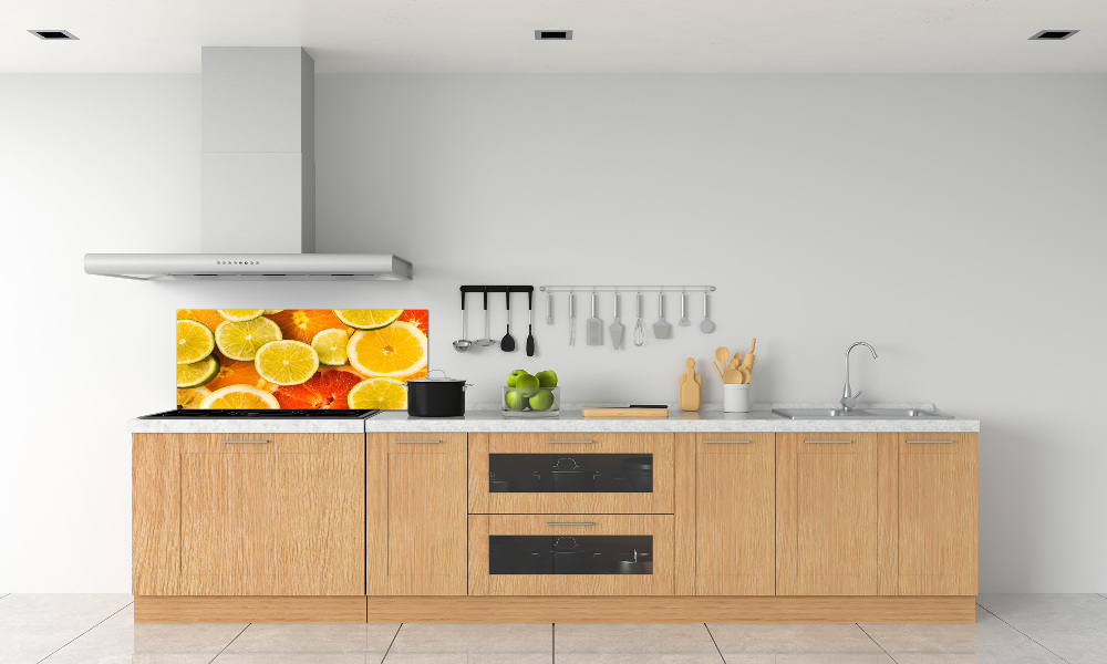 Cooker splashback Citrus fruits