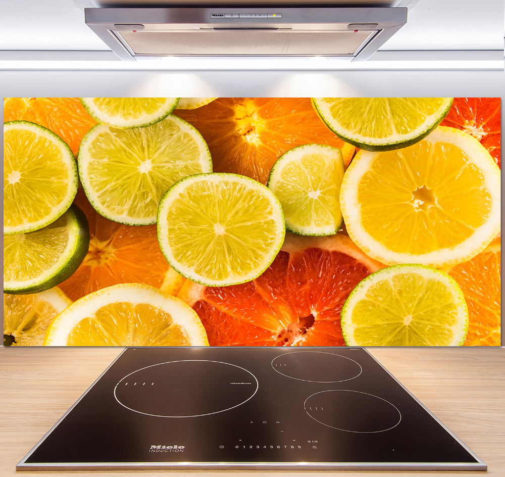 Cooker splashback Citrus fruits