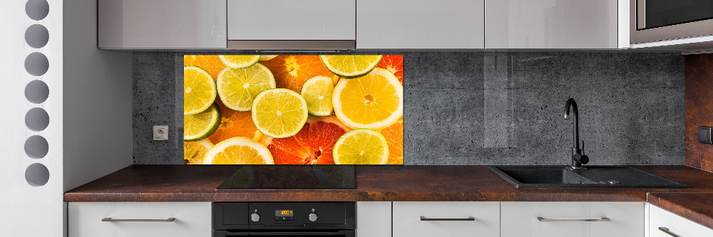 Cooker splashback Citrus fruits