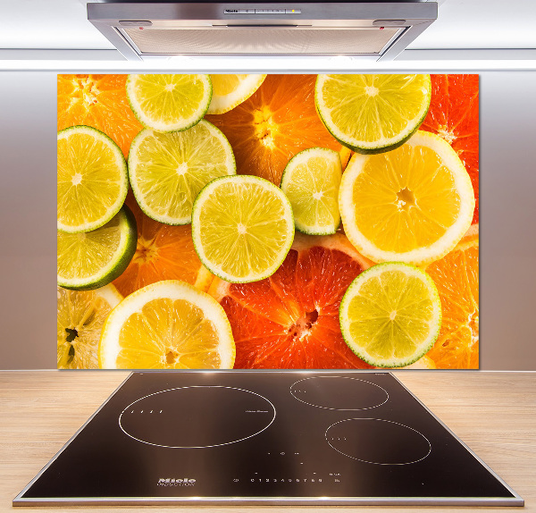 Cooker splashback Citrus fruits