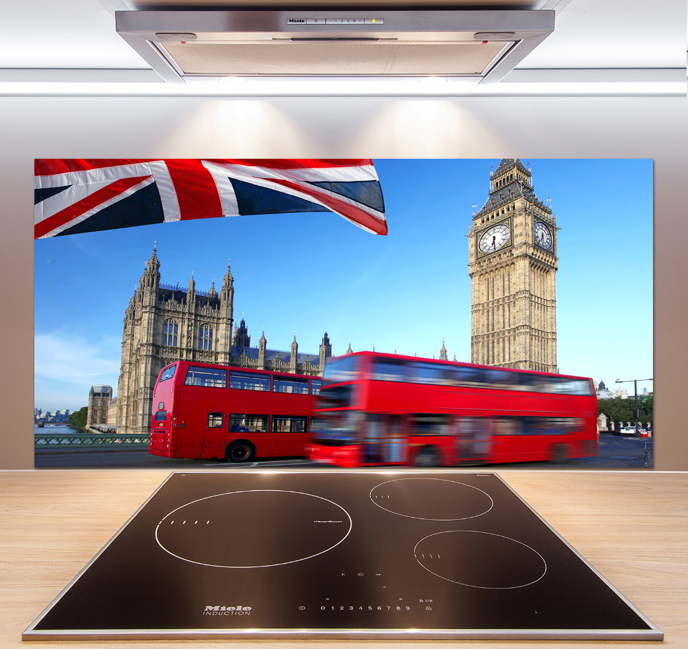 Cooker splashback Bus in London