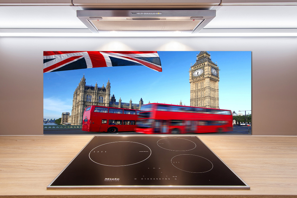 Cooker splashback Bus in London