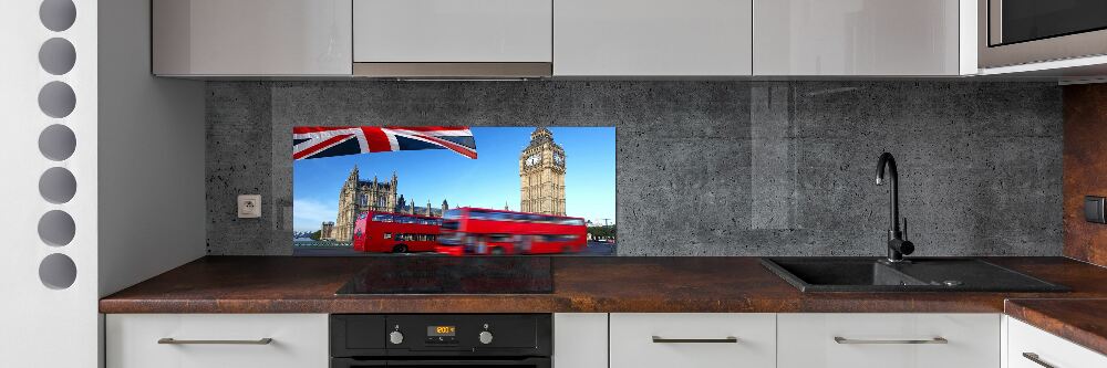 Cooker splashback Bus in London