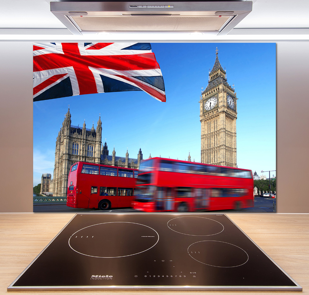 Cooker splashback Bus in London