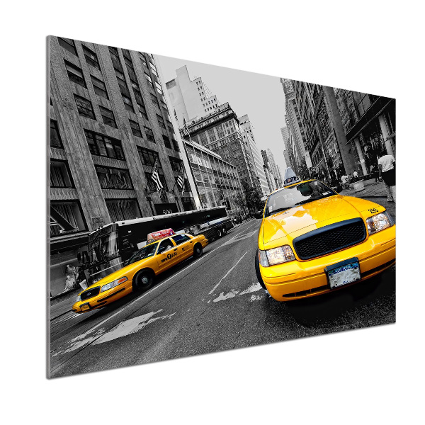 Cooker splashback New York taxis