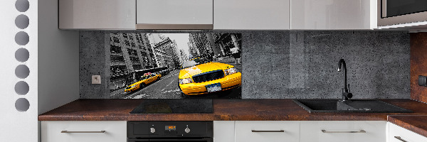 Cooker splashback New York taxis