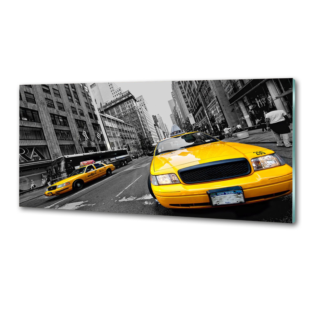 Cooker splashback New York taxis