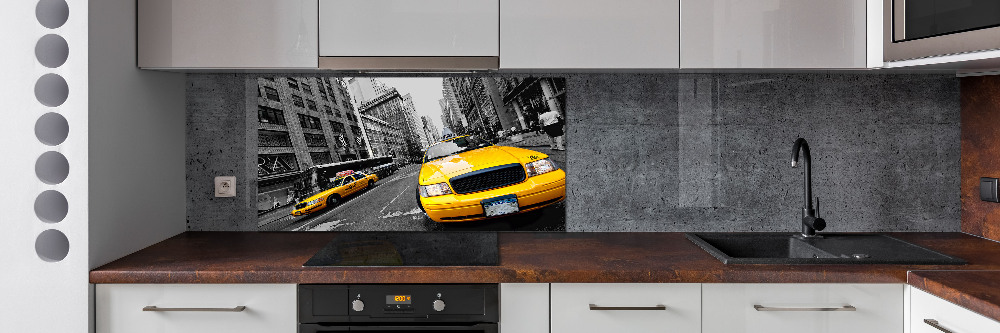 Cooker splashback New York taxis