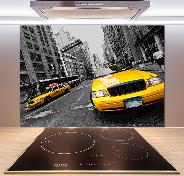 Cooker splashback New York taxis