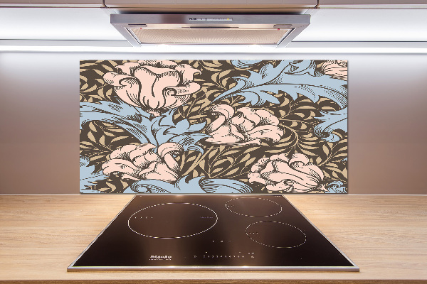 Cooker splashback Floral pattern