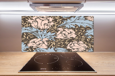 Cooker splashback Floral pattern