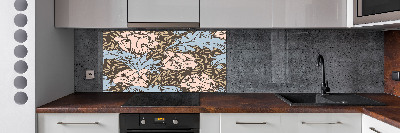 Cooker splashback Floral pattern