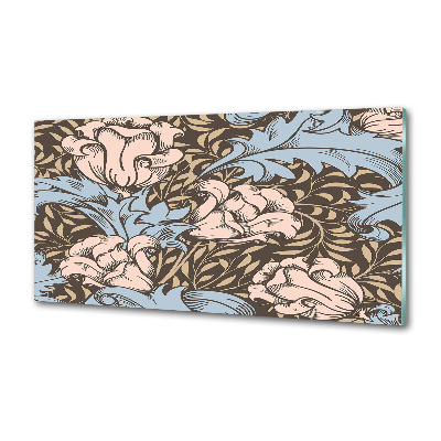 Cooker splashback Floral pattern