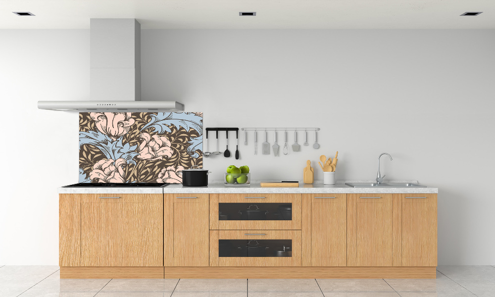 Cooker splashback Floral pattern