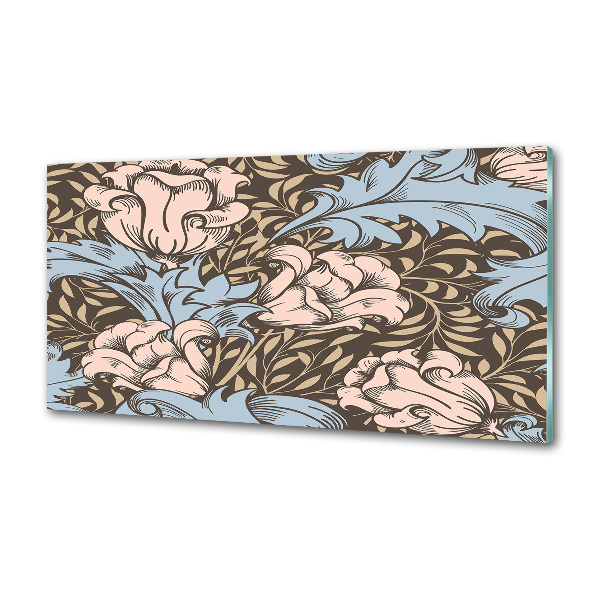 Cooker splashback Floral pattern