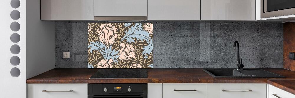 Cooker splashback Floral pattern