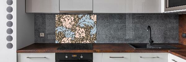 Cooker splashback Floral pattern