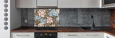 Cooker splashback Floral pattern