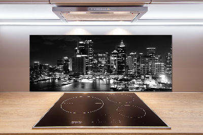 Cooker splashback Sydney at night