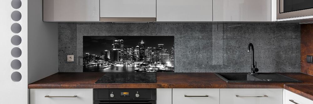 Cooker splashback Sydney at night