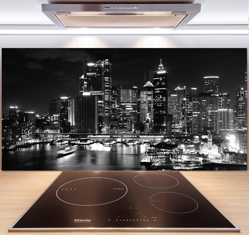 Cooker splashback Sydney at night