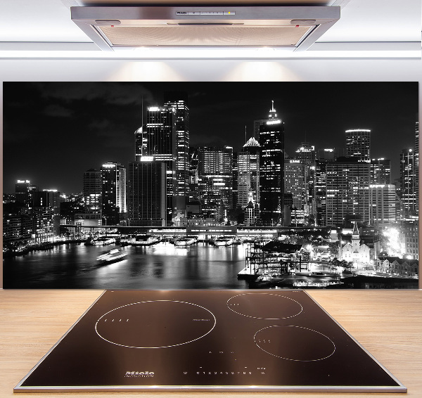 Cooker splashback Sydney at night