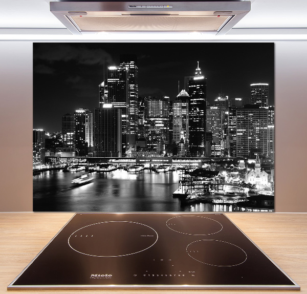 Cooker splashback Sydney at night