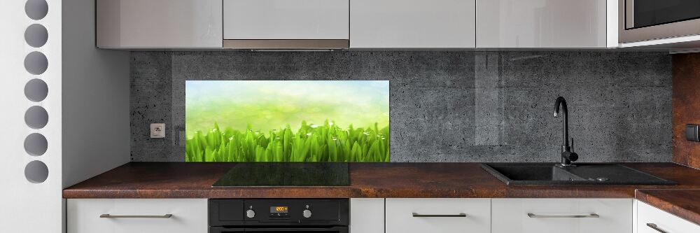 Kitchen splashback Grass