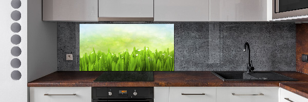 Kitchen splashback Grass