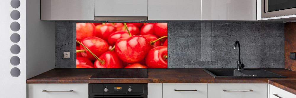 Cooker splashback Cherry