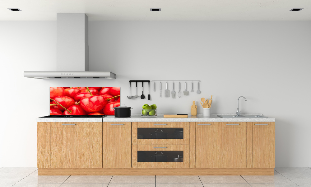 Cooker splashback Cherry