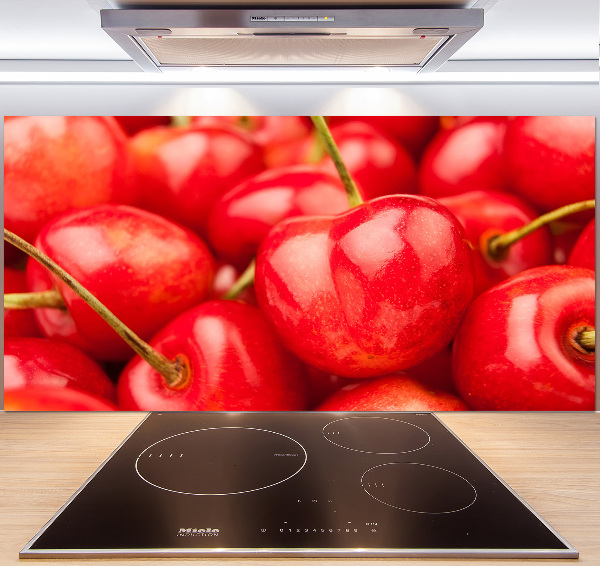 Cooker splashback Cherry