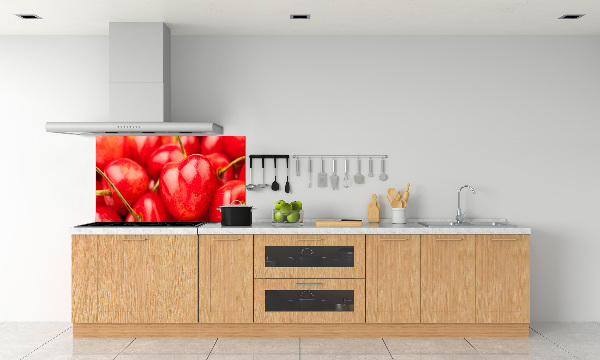 Cooker splashback Cherry