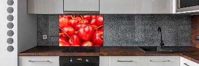 Cooker splashback Cherry