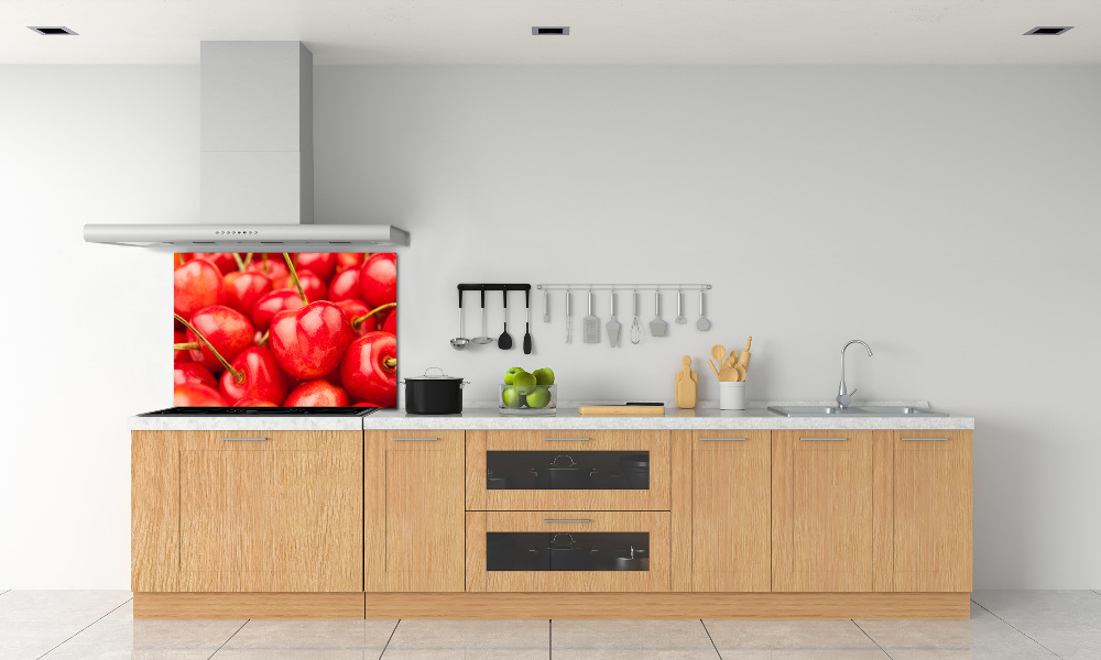 Cooker splashback Cherry