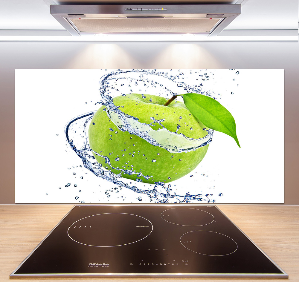 Cooker splashback Green apple