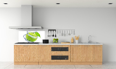 Cooker splashback Green apple